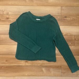 American Eagle Outfitters Green Crew Neck Sweater
